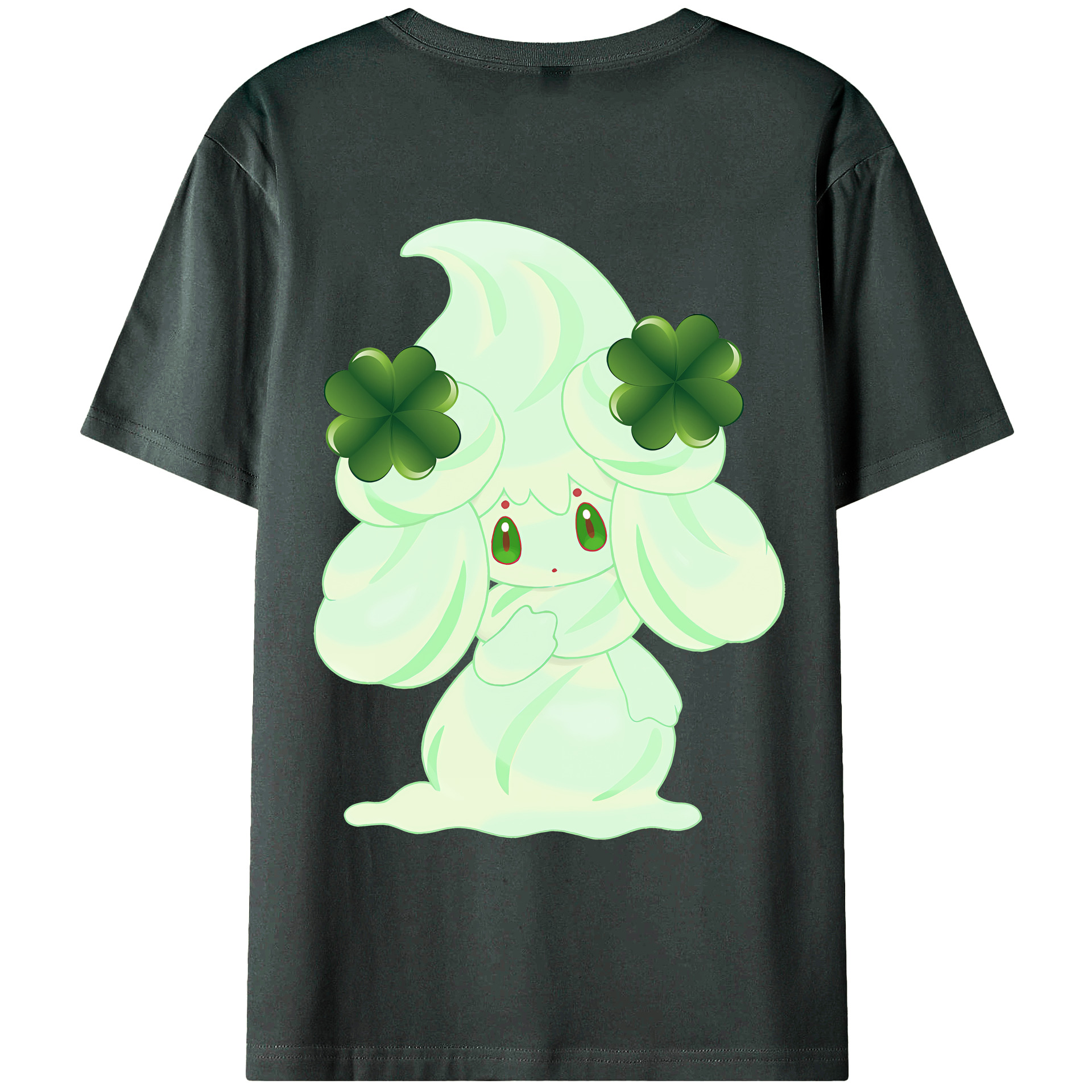 （画像用） ポケットモンスター Pokémon 綿100％ メンズ半袖Tシャツ（バックプリント） 通気性